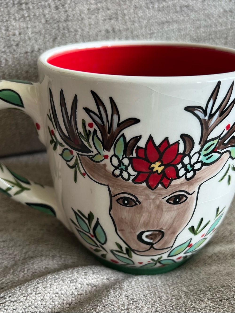 Laura Kirkland Designs For Glory Haus Merry Christmas Y’all Mug/Cup Reindeer